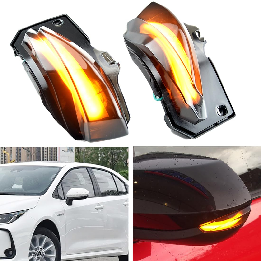 چراغ راهنما آینه خودرو مدل TT00110 مناسب برای تویوتا کرولا و لوین - تصویر 4